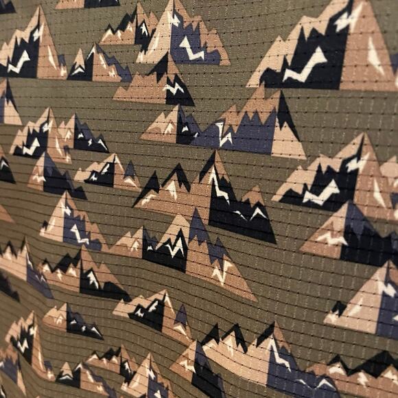 NWT Solaris Men's Mountain Motif Button-up Short Sleeve Shirt Sz: XL - Picture 4 of 10